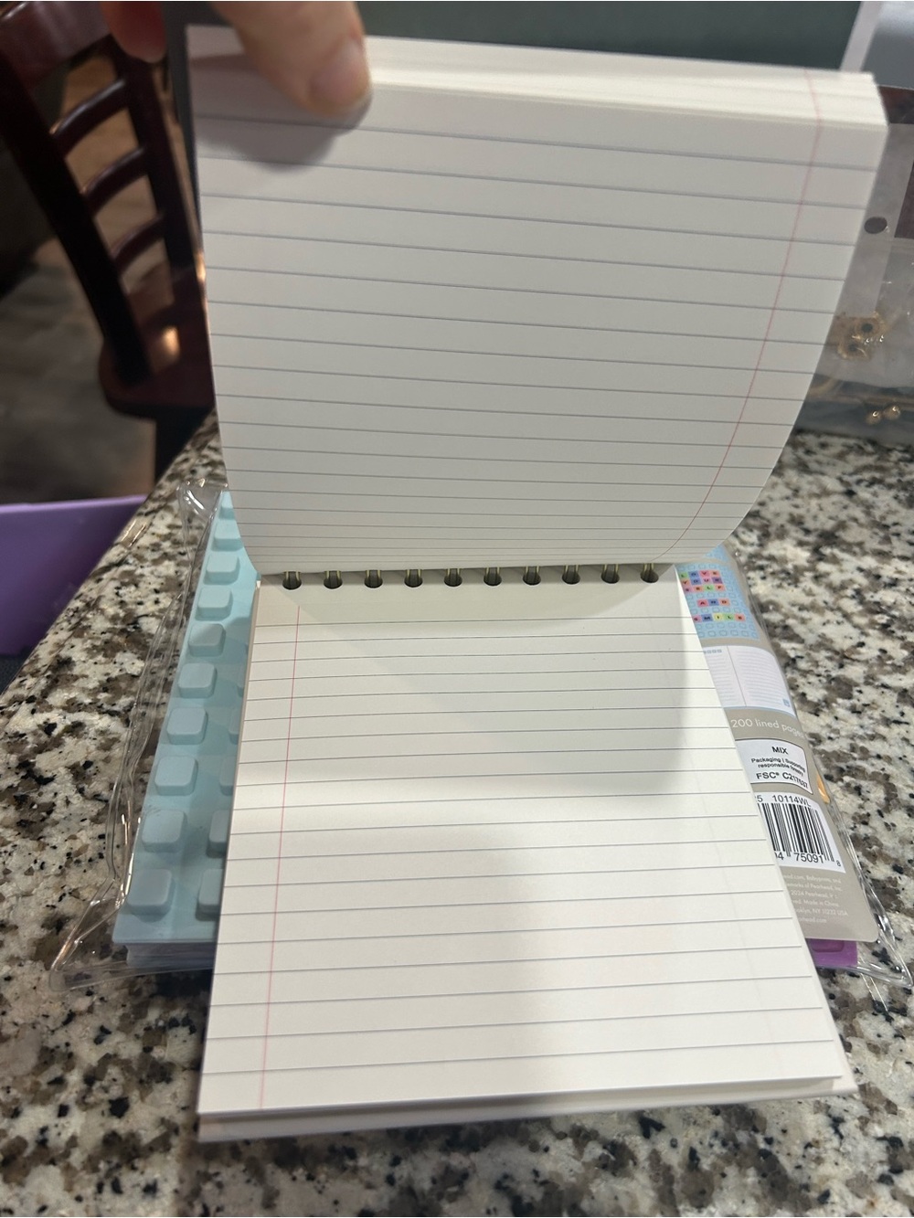 Pearhead Light Blue Letterboard Journal & Colorful Spiral Notepad Set - Picture 7 of 7